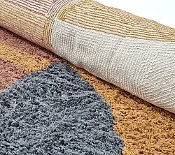 Ronde vloerkleden - Alpe Natural Cotton Shaggy (multi)