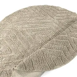 Ronde vloerkleden - Amberley Natural Cotton Shaggy (beige)