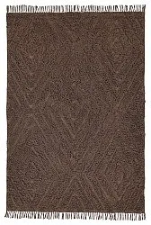 Hoogpolig vloerkleed - Amberley Natural Cotton Shaggy (bruin)