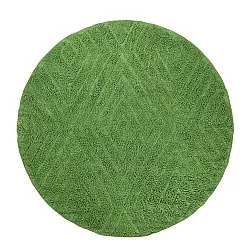 Ronde vloerkleden - Amberley Natural Cotton Shaggy (groente)