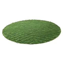 Ronde vloerkleden - Amberley Natural Cotton Shaggy (groente)