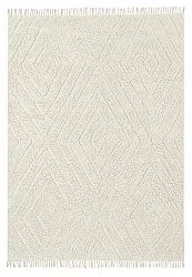 Hoogpolig vloerkleed - Amberley Natural Cotton Shaggy (gebroken wit)