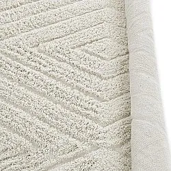 Ronde vloerkleden - Amberley Natural Cotton Shaggy (gebroken wit)