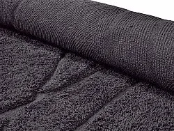 Ronde vloerkleden - Andrea Natural Cotton Shaggy (zwart)
