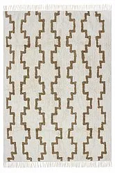 Hoogpolig vloerkleed - Arlon Natural Cotton Shaggy (beige)