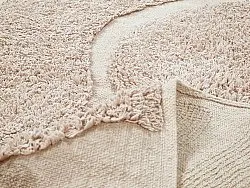 Ronde vloerkleden - Bonnie Natural Cotton Shaggy (beige)