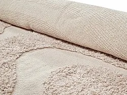 Ronde vloerkleden - Bonnie Natural Cotton Shaggy (beige)