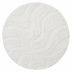 Ronde vloerkleden - Bonnie Natural Cotton Shaggy (offwhite)
