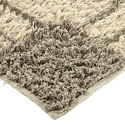 Hoogpolig vloerkleed - Cataya Natural Cotton Shaggy (beige/taupe)