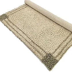 Hoogpolig vloerkleed - Cataya Natural Cotton Shaggy (beige/taupe)