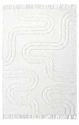 Hoogpolig vloerkleed - Como Natural Cotton Shaggy (offwhite)