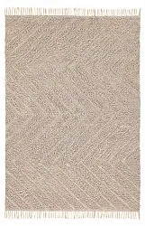 Hoogpolig vloerkleed - Conara Natural Cotton Shaggy (beige)