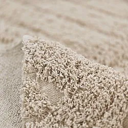 Hoogpolig vloerkleed - Conara Natural Cotton Shaggy (beige)