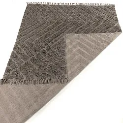 Hoogpolig vloerkleed - Conara Natural Cotton Shaggy (taupe)