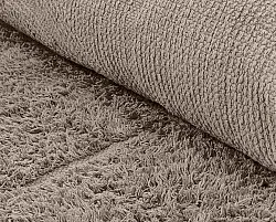 Ronde vloerkleden - Cremona Natural Cotton Shaggy (taupe)