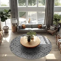 Rond vloerkleed - Draham (grijs)
