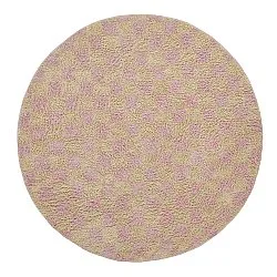 Ronde vloerkleden - Elsey Natural Cotton Shaggy (roze/oranje)