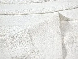 Ronde vloerkleden - Emilia Natural Cotton Shaggy (offwhite)