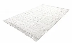 Hoogpolig vloerkleed - Fallon Natural Cotton Shaggy (offwhite)