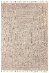 Hoogpolig vloerkleed - Farley Natural Cotton Shaggy (beige)