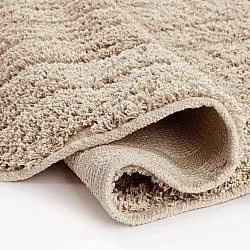 Ronde vloerkleden - Farley Natural Cotton Shaggy (beige)
