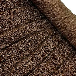 Hoogpolig vloerkleed - Farley Natural Cotton Shaggy (bruin)