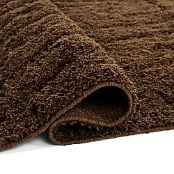 Hoogpolig vloerkleed - Farley Natural Cotton Shaggy (bruin)