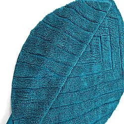 Ronde vloerkleden - Farley Natural Cotton Shaggy (turkoois)