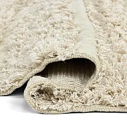 Rond vloerkleed - Ikara Natural Cotton Shaggy (room)