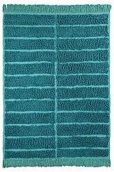 Hoogpolig vloerkleed - Ikara Natural Cotton Shaggy (turkoois)
