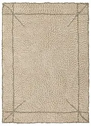 Hoogpolig vloerkleed - Kairi Natural Cotton Shaggy (beige/taupe)