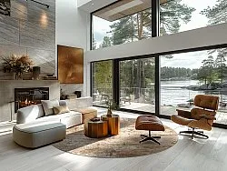 Rond vloerkleed - Kebira (beige)