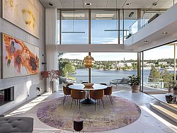 Rond vloerkleed - Loures (paars)