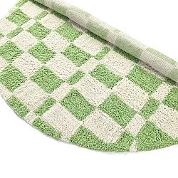 Rond vloerkleed - Maranello Natural Cotton Shaggy (groente)