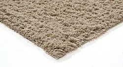 Hoogpolig vloerkleed - Mareto Natural Cotton Shaggy (bruin)