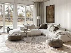 Rond vloerkleed - Mateur (beige)