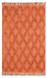 Hoogpolig vloerkleed - Pamplona Natural Cotton Shaggy (terracotta)