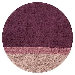 Ronde vloerkleden - Pione Natural Cotton Shaggy (roze)