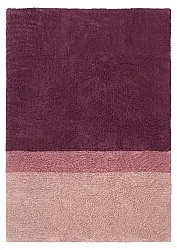 Hoogpolig vloerkleed - Pione Natural Cotton Shaggy (roze)