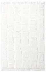 Hoogpolig vloerkleed - Salem Natural Cotton Shaggy (offwhite)
