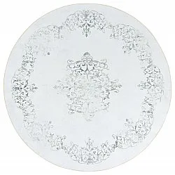 Rond vloerkleed - Santi (wit/grijs)