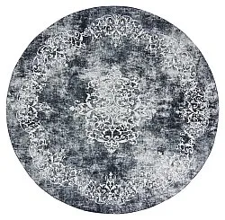 Rond vloerkleed - Santi (blauwachtig grijs/wit)