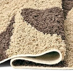 Hoogpolig vloerkleed - Siberia Natural Cotton Shaggy (beige/bruin)