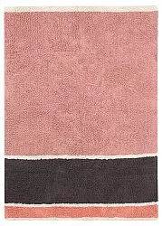 Hoogpolig vloerkleed - Vinci Natural Cotton Shaggy (roze)