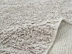 Ronde vloerkleden - Willow Natural Cotton Shaggy (greige)