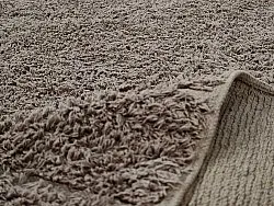 Hoogpolig vloerkleed - Willow Natural Cotton Shaggy (taupe)