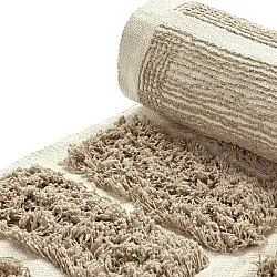 Hoogpolig vloerkleed - Zola Natural Cotton Shaggy (beige)