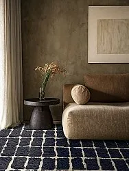 Hoogpolig vloerkleed - Zola Natural Cotton Shaggy (donkergrijs)