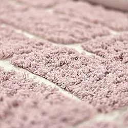 Rond vloerkleed - Zola Natural Cotton Shaggy (roze)