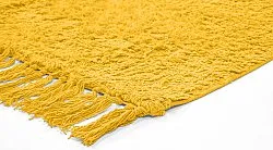 Hoogpolig vloerkleed - Alba Natural Cotton Shaggy (geel)